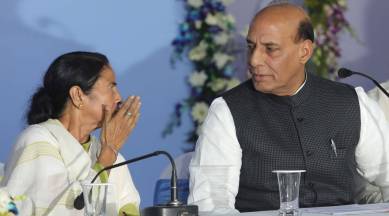 Rajnath Singh, Rohingya refugees, India Bangladesh border, Security grid, Mamata Banerjee, Rajnath Singh in West Bengal, five state border bangladesh, indian express