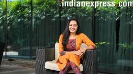 Malayalam Actress Manju Warrier at Crown Plaza, Cochin. Photo by S Rajan, 6th December 2017, Cochin.