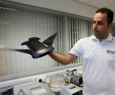 Manta ray, MantaDroid, National University of Singapore, bio-locomotion, PVC body, fin-like rudders, manta ray propulsion, biomimetics, US National Robotics Education Foundation, underwater mapping, ocean bed surveys