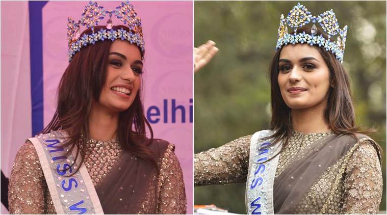 Manushi Chhillar looks radiant in a dreamy grey Sabyasachi sari, but is ...