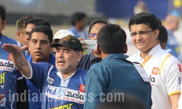 Diego Maradona Kolkata visit pictures
