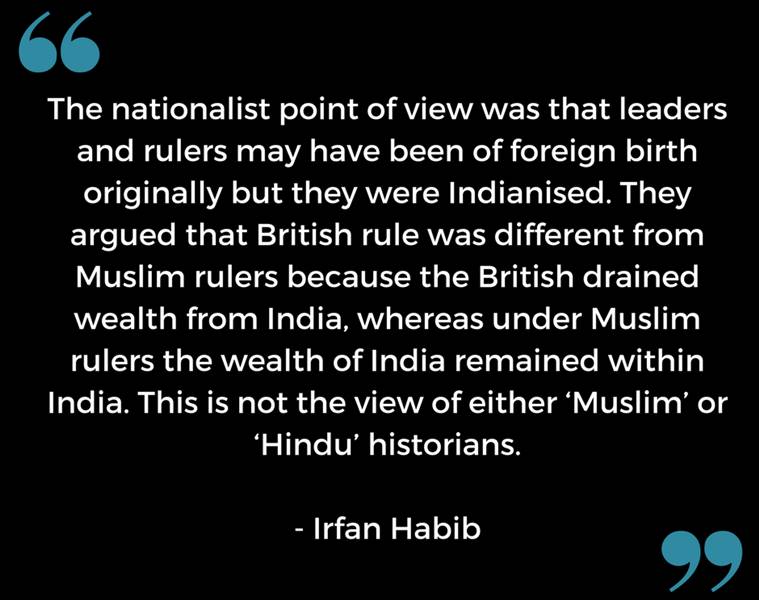 Irfan Habib on nationalists view 