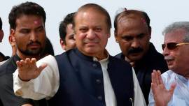 Nawaz Sharif, who has been disqualified from holding public office for life by the Supreme Court in the Panama Papers case, said Pakistan has isolated itself. (AP)