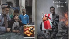 middle east, Christmas in Yemen, Christmas in Yemen project, billboards on yemen, Christmas project, Indian express, Indian express news