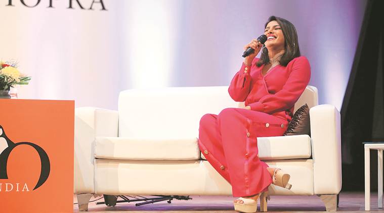 priyanka chopra, siri fort auditorium, penguin annual lecture, time's magazine, indian actress priyanka chopra, NDTV, bollywood, entertainment, indian film industry, padmavati, indian express
