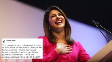 Priyanka Chopra, Priyanka chopra penguin lecture, priyanka chopra penguin lecture controversy, priyanka chopra penguin lecture padmavati controversy, priyanka chopra penguin lecture controversy what is it about, indian express, indian express news