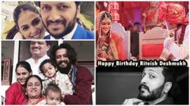 Riteish Deshmukh birthday family photos family photos