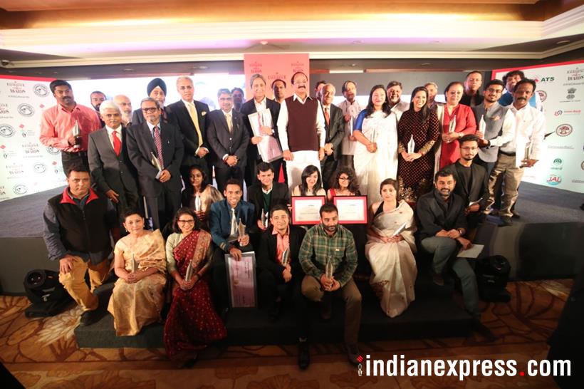 Ramnath Goenka Excellence in Journalism Awards, Ramnath Goenka Awards, journalism awards, Venkaiah Naidu, Vice President Naidu, Express group, Ramnath Goenka, RNG awards, RNG awards photos, Indian Express