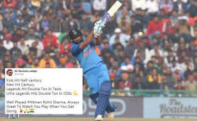 rohit sharma, rohit sharma 200, rohit sharma 209 not out, rohit sharma double century record, rohit sharma double century twitter reactions, ind v sl, ind v sl odi, rohit sharma record, indian express, indian express news