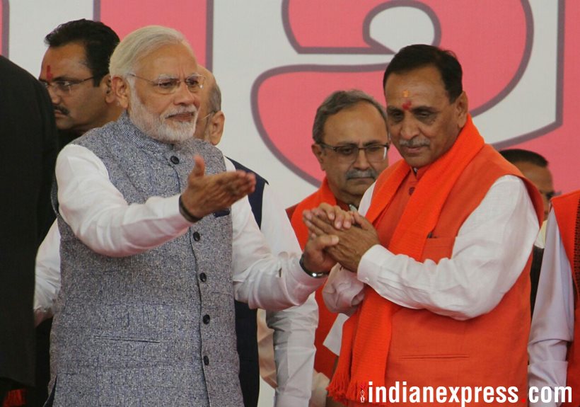 Gujarat CM Vijay Rupani sworn-in