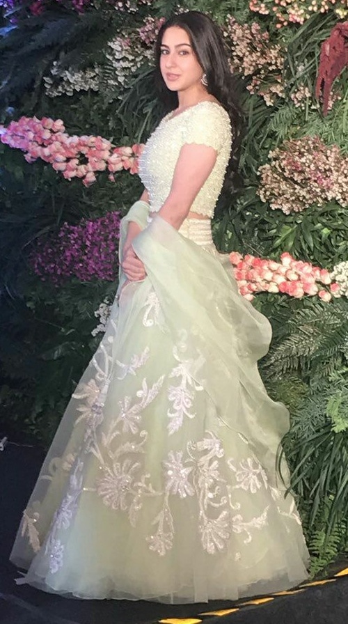 sara ali khan at virushka reception