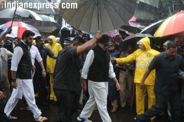 amitabh bachchan abhishek bachchan shashi kapoor funeral photos