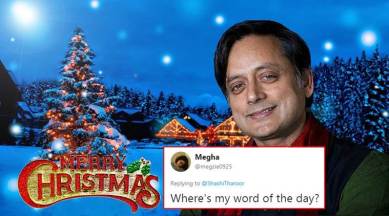 shashi tharoor, shashi tharoor twitter, shashi tharoor christmas wish, shashi tharoor christmas tweet, twitter reactions, indian express, indian express news