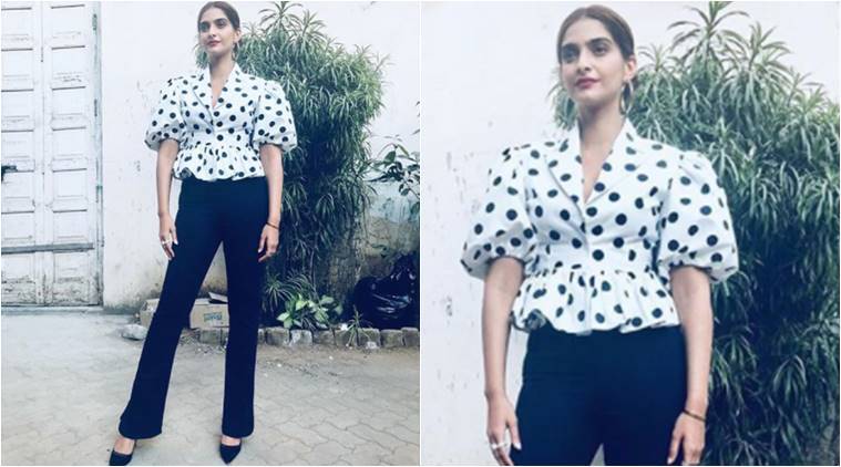 Sonam Kapoor in polka dots