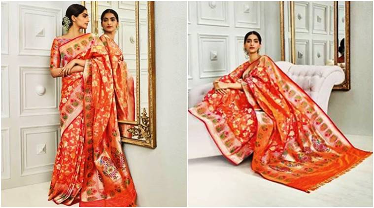 sonam kapoor in banarasi saree