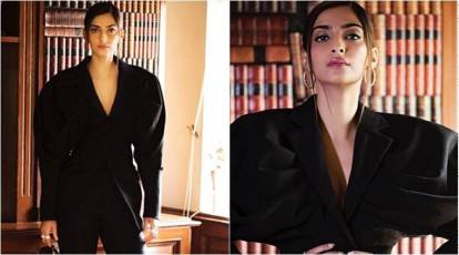 Sonam Kapoor's fierce power suit might give Johnny Bravo vibes