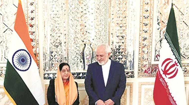 Sushma Swaraj, Javad Zarif , Shanghai Cooperation Organisation (SCO), Chabahar port , indian express news