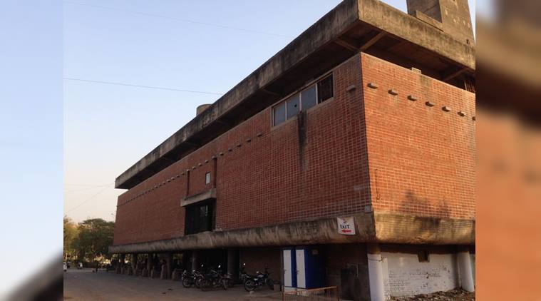 Sanskar Kendra ahmedabad, ahmedabad places to see, Corbusier ahmedabad, Corbusier building india, ahmedabad heritage city, art news, indian express, sunday eye, eye 2017, eye magazine