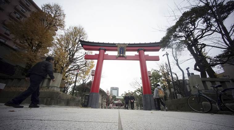 tokyo shrine, shrine murder, tokyo priest murder, japan shrine murder, samurai sword, world news, asia news, indian express