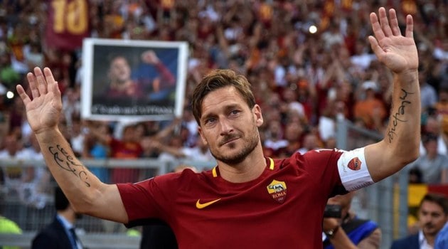 Francesco Totti retirement in 2017