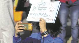 Transgender Protest 759 Transgender Persons (Protection of Rights) Bill, Transgender bill winter session, transgender bill loopholes, transgender bill protest, transgender rights, transgender bill parliament, transgender definition, indian express news