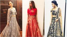 Karisma Kapoor, Esha Gupta, Shraddha Kapoor give us style inspirations in these wedding lehengas.