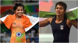 Sakshi Malik and Babita Kumari