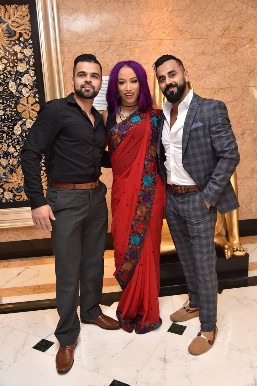 Jinder Mahal, Sasha Banks and Alexa Bliss ahead of WWE Live India 2017