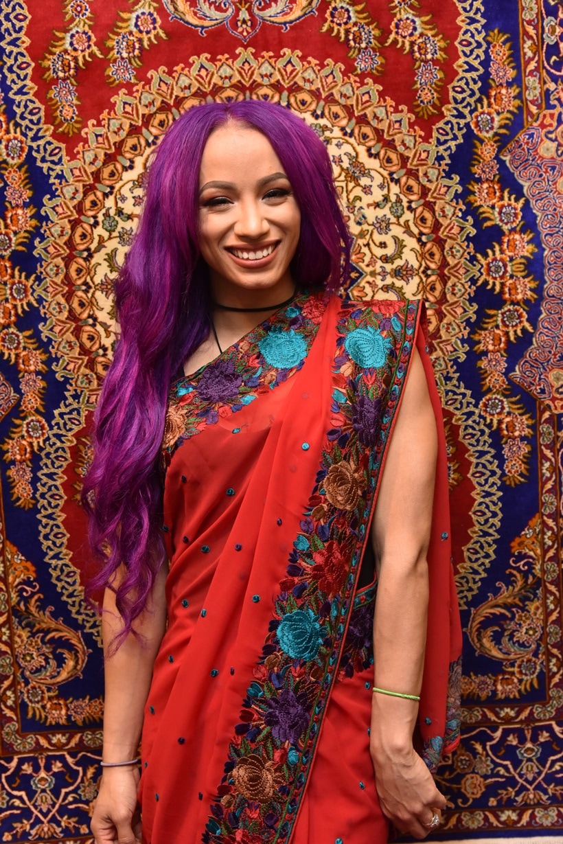 Jinder Mahal, Sasha Banks and Alexa Bliss ahead of WWE Live India 2017