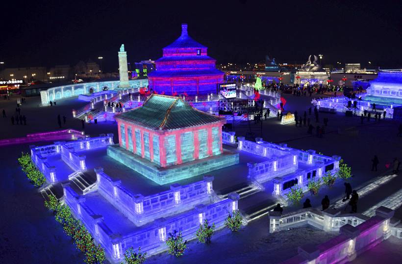 Harbin, Harbin International Ice and Snow Sculpture Festival, harbin ice festival, Heilongjiang, Heilongjiang china, world largest ice, world's largest ice and snow festivals, indian express, indian express news
