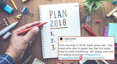 resolution2018, resolutions for 2018, resolutions for this year, resolutions for 2018, twitter resolutions for 2018, indian express, indian express news
