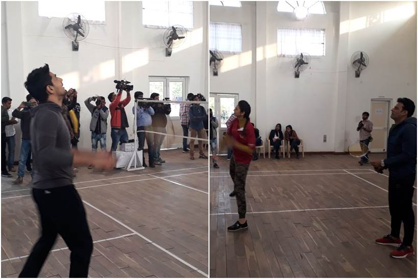 aiyaary team sidharth malhotra, manoj bajpayee, rakul preet at bsf camp in jaisalmer