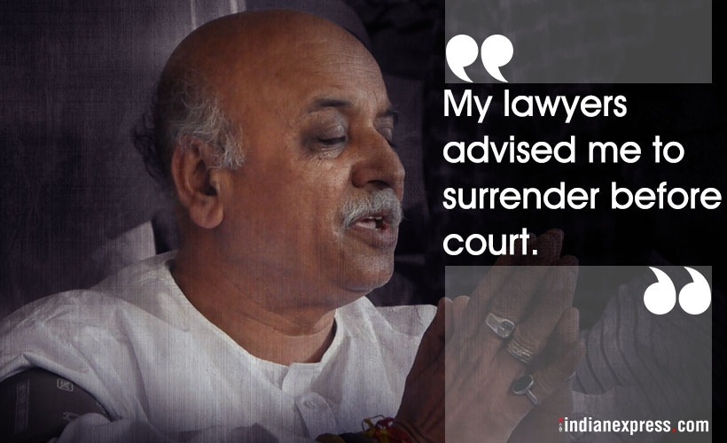 Pravin Togadia, Pravin Togadia missing, vhp, pravin togadia vhp, Pravin Togadia death threats, Rajasthan police, pravin togadia missing, pravin togadia arrest, pravin togadia encounter, pravin togadia news, Pravin togadia photos