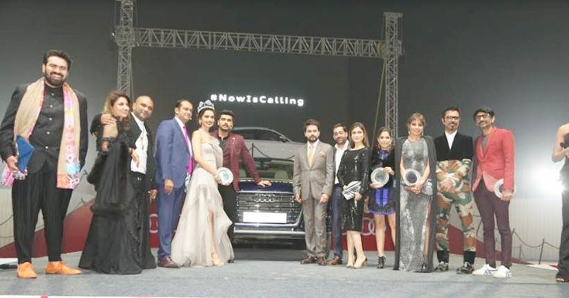 Celebs pose for a picture at the launch