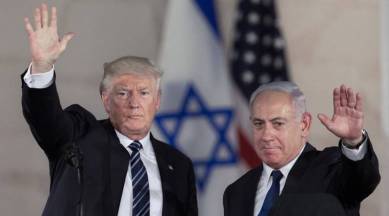 donald trump mideast plan, israel, jerusalem, us president, israel president benjamin netanyahu, palestine, hezbollah, world news, indian express