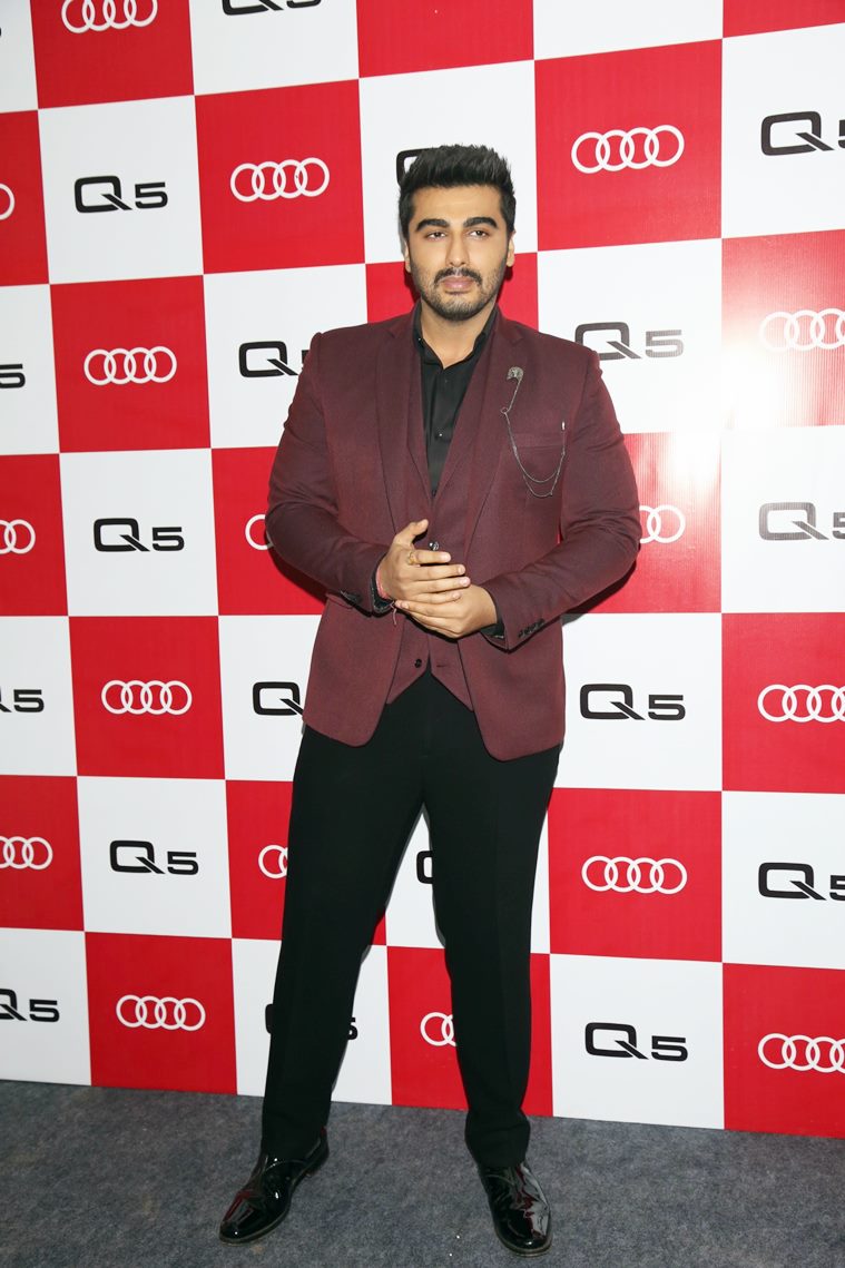 Audi Q5 launch, Manushi Chhillar, Arjun Kapoor, Gauahar Khan, Riddhima Kapoor, Manushi Chhillar fashion, Manushi Chhillar style, Manushi Chhillar latest photos, Arjun Kapoor latest photos, Gauahar Khan latest photos, indian express, indian express