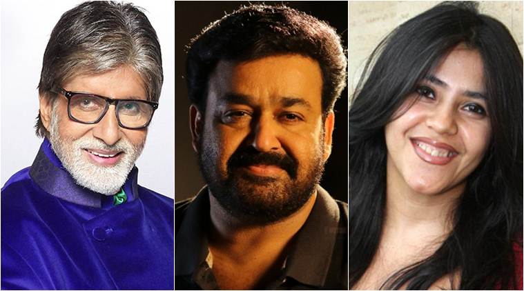 Amitabh Bachchan Ekta Kapoor Mohanlal