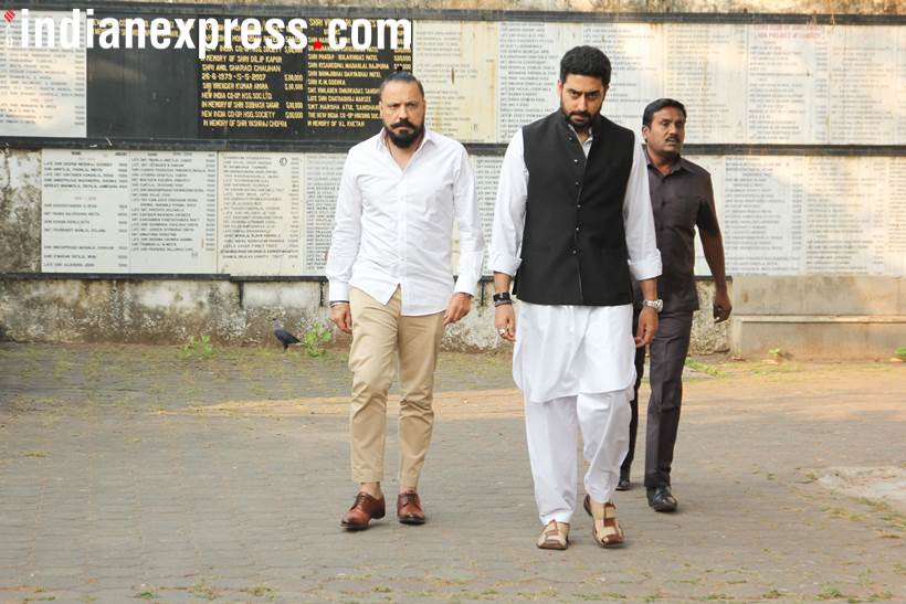 Abhishek Bachchan was seen arriving with Bunty Walia