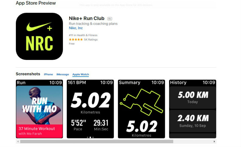 Apple Watch apps, Mumbai Marathon 2018, Apple watchOS 4, iHydrate, Sworkit, Nike Plus Run Club, One Drop diabetes management, Zombies Run, Fitso, Lifesum