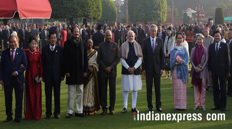 asean summit 2018, republic day, indo pacific, india asean commemorative summit, pm modi, indian express