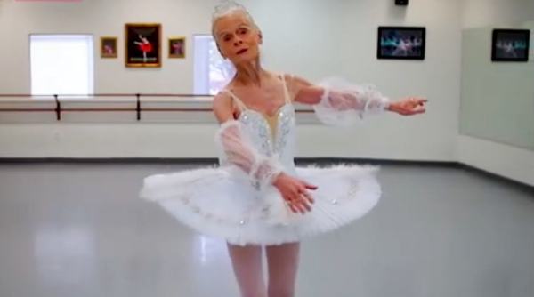 ballerina for 70 years, 70 year old ballerina, lady ballets at 70, age no bar, woman ballets at 70,