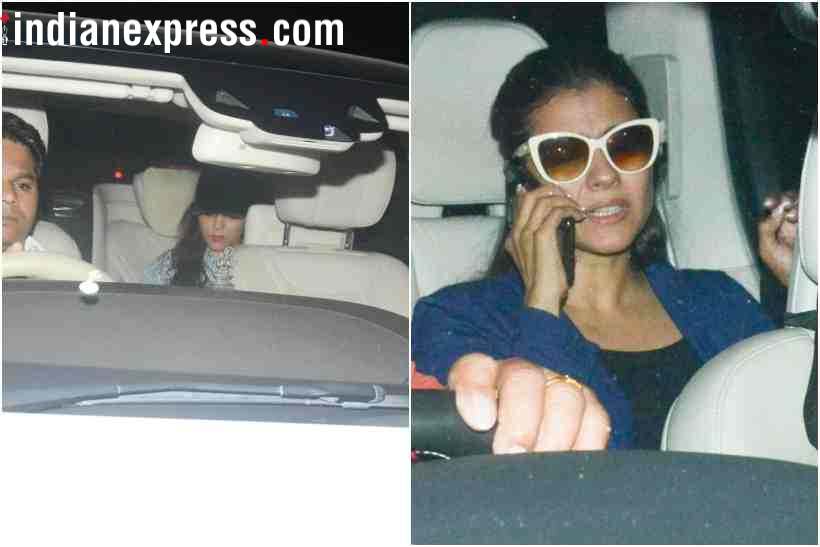 gauri khan and kajol at padmaavat screening