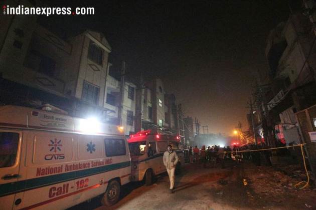 delhi fire, bawana fire, plastic factory fire, firecracker factory fire, bawana industrial area, bawana, bawana factory fire, bawana godown fire, bawana firecracker godown, bawana fire deaths, delhi news, delhi fire deaths, arvind kejriwal, indian express news