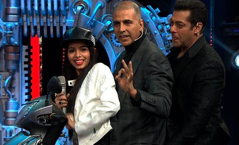 dhinchak pooja with salman khan and akshay kumar