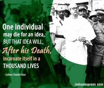 Netaji Subhas Chandra Bose's birth anniversary : 10 powerful quotes by the  leader | Trending Gallery News,The Indian Express