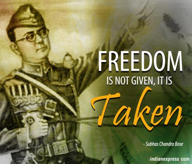 Netaji Subhash Chandra Bose, Netaji Subhas Chandra, Subhash Chandra Bose Birthday, Subhas Chandra Bose birthday, netaji quotes, Subhash Chandra Bose Jayanti Subhas Chandra Bose Images Subhash Chandra Bose Speech, indian express, indian express news