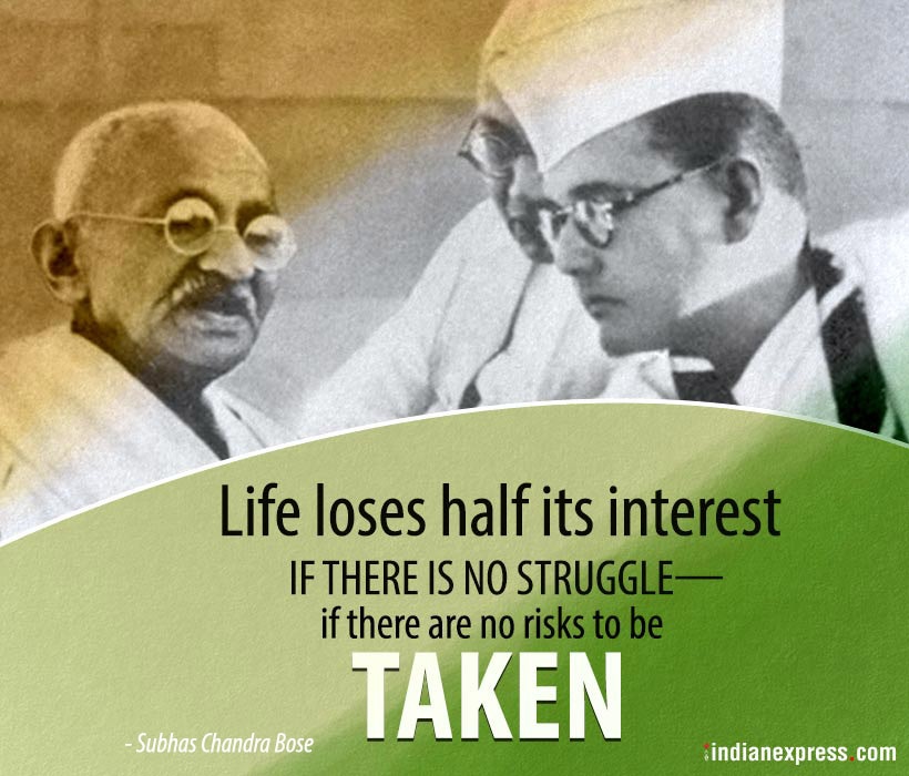 Netaji Subhash Chandra Bose, Netaji Subhas Chandra, Subhash Chandra Bose Birthday, Subhas Chandra Bose birthday, netaji quotes, Subhash Chandra Bose Jayanti Subhas Chandra Bose Images Subhash Chandra Bose Speech, indian express, indian express news