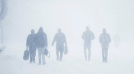 Bomb cyclone storm hammering central US, disrupting travel