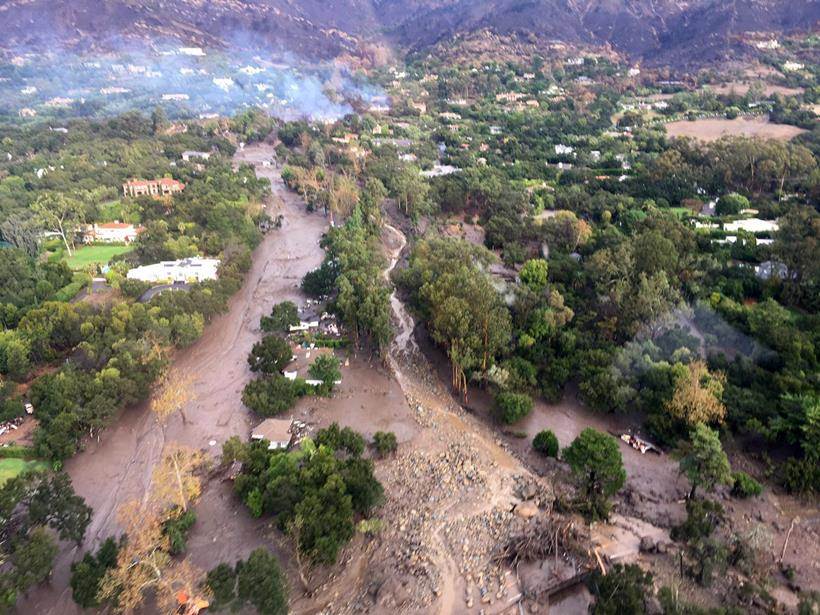 california mudslide, california rains, california photos, mudslide images, Montecito pics, santa barbara county images, us mudslide disaster, united states, climate change, america natural disaster pictures, indian express