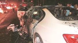 car accident mohali, road accident, zirakpur, mohali car accident, mohali district, car accidents in punjab, punjab news, indian express